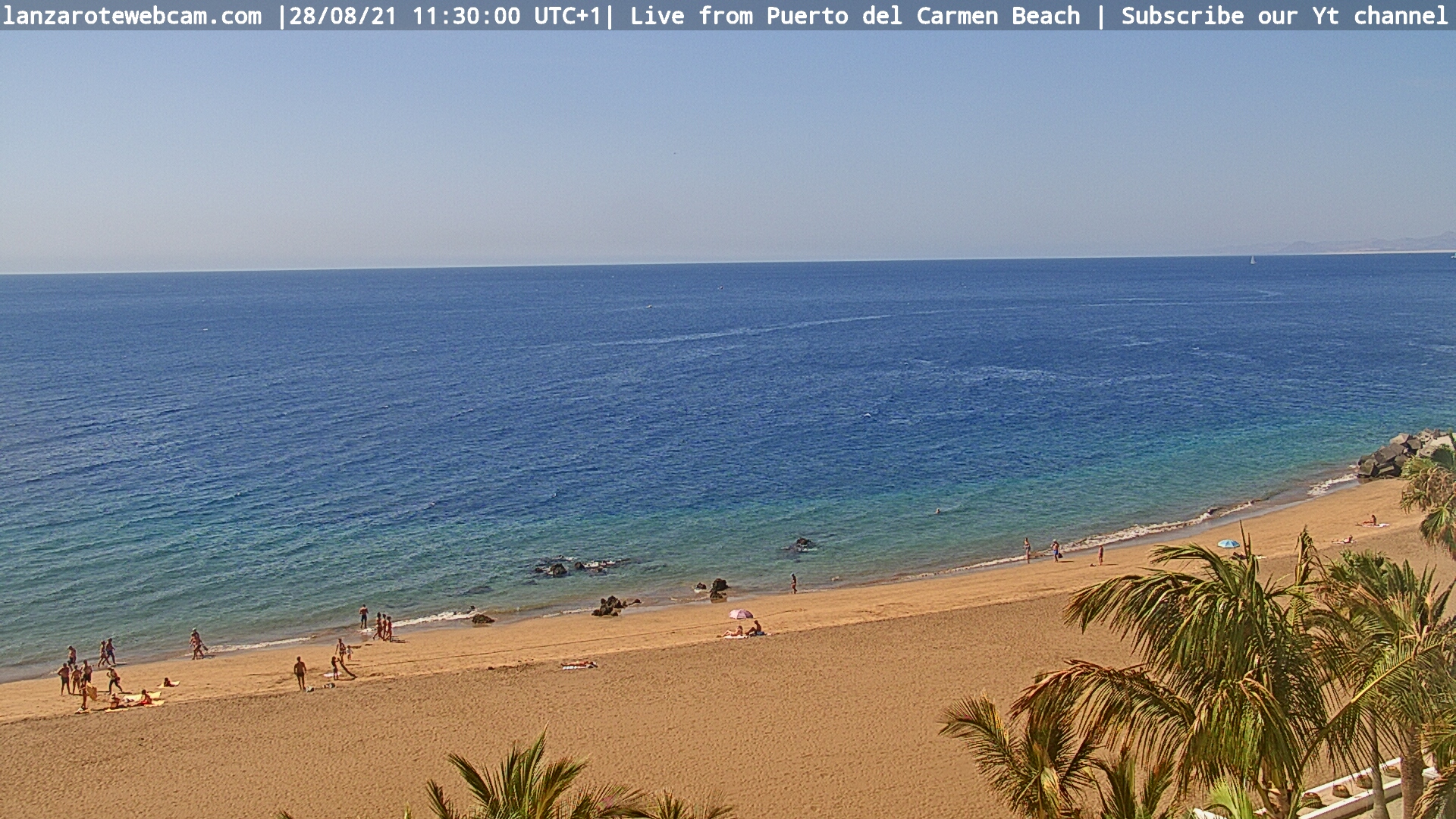 Snapshot from Lanzarote Airport webcam, http://lanzaroteweb.es
